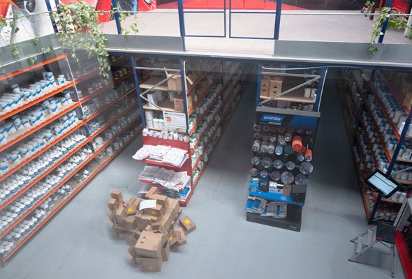 Almacén vista superior